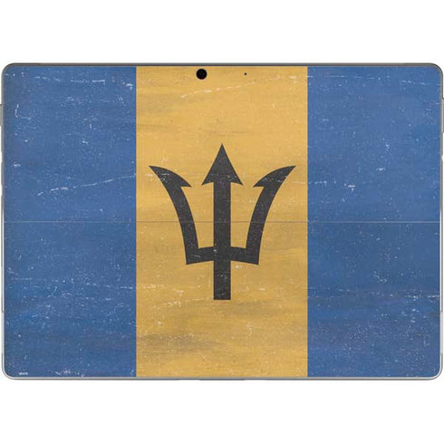 Barbados Flag Distressed Surface Pro 8 Skin
